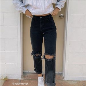 Grey Bandit Black Jeans
